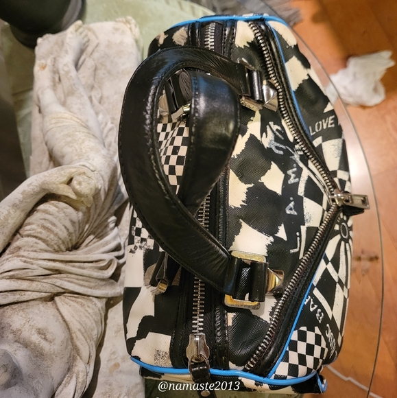 L.A.M.B. by Gwen Stefani Bristol Dartboard Satchel Luxury Designer Bag #582 - Picture 5 of 16